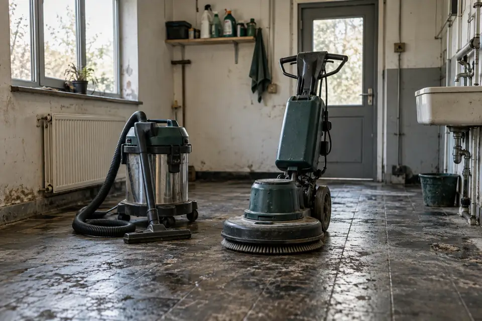 Sfeerbeeld: professionele apparatuur voor dieptereiniging