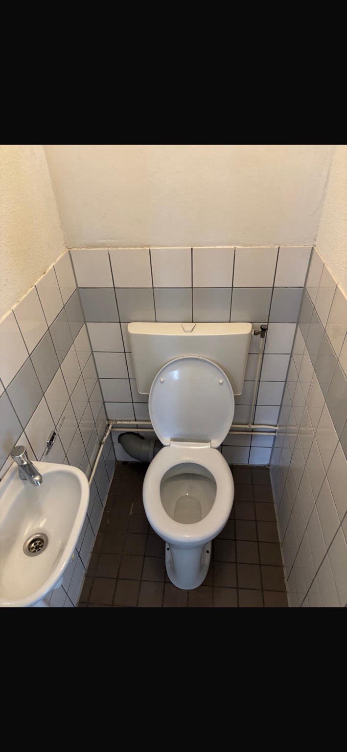 Toiletruimte na de reiniging