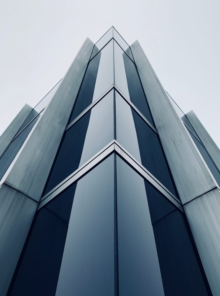 Gebouw met moderne gevel